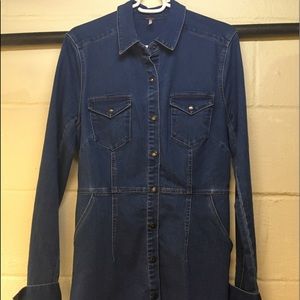 Free people all denim mini dress